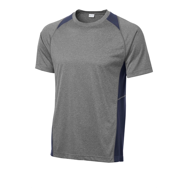 Sport-Tek Heather Colorblock Contender Tee. - Sport-Tek Heather Colorblock Contender Tee. - Image 33 of 44