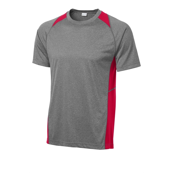Sport-Tek Heather Colorblock Contender Tee. - Sport-Tek Heather Colorblock Contender Tee. - Image 38 of 44