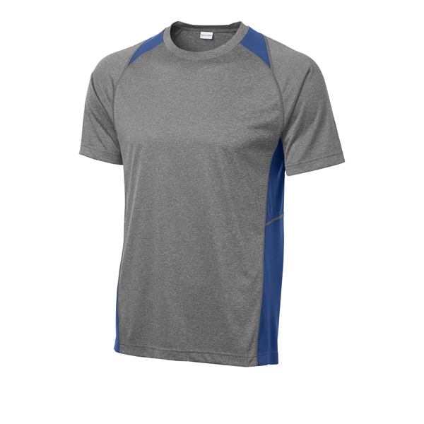 Sport-Tek Heather Colorblock Contender Tee. - Sport-Tek Heather Colorblock Contender Tee. - Image 43 of 44