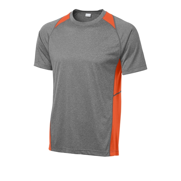 Sport-Tek Heather Colorblock Contender Tee. - Sport-Tek Heather Colorblock Contender Tee. - Image 8 of 44