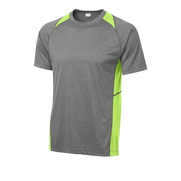 Sport-Tek Heather Colorblock Contender Tee. - Sport-Tek Heather Colorblock Contender Tee. - Image 23 of 44