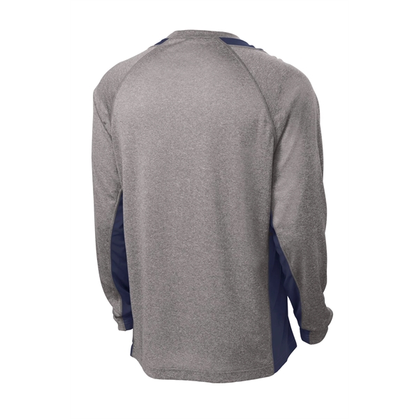Sport-Tek Long Sleeve Heather Colorblock Contender Tee. - Sport-Tek Long Sleeve Heather Colorblock Contender Tee. - Image 25 of 40