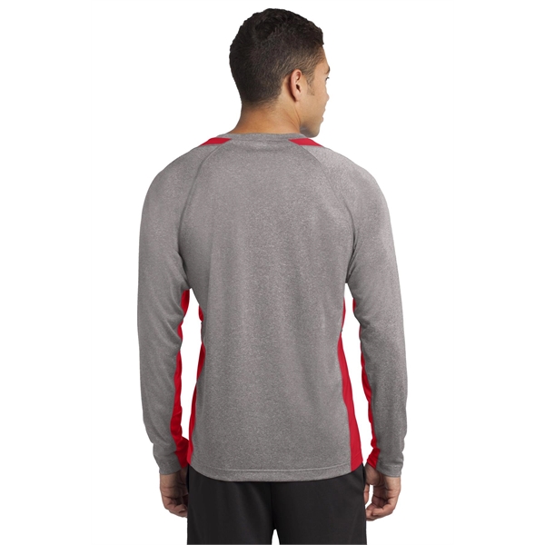 Sport-Tek Long Sleeve Heather Colorblock Contender Tee. - Sport-Tek Long Sleeve Heather Colorblock Contender Tee. - Image 27 of 40