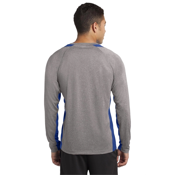 Sport-Tek Long Sleeve Heather Colorblock Contender Tee. - Sport-Tek Long Sleeve Heather Colorblock Contender Tee. - Image 32 of 40