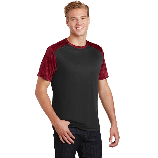 Sport-Tek CamoHex Colorblock Tee. - Sport-Tek CamoHex Colorblock Tee. - Image 5 of 30