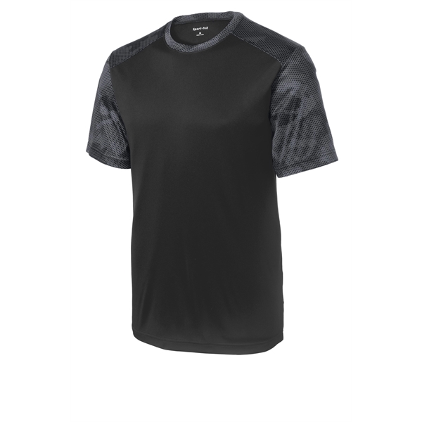 Sport-Tek CamoHex Colorblock Tee. - Sport-Tek CamoHex Colorblock Tee. - Image 9 of 30