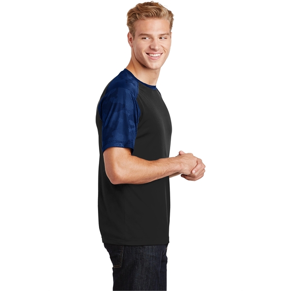 Sport-Tek CamoHex Colorblock Tee. - Sport-Tek CamoHex Colorblock Tee. - Image 17 of 30