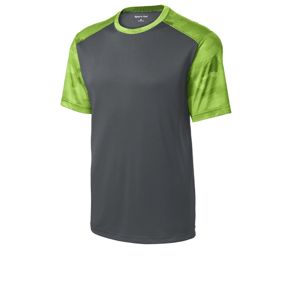 Sport-Tek CamoHex Colorblock Tee. - Sport-Tek CamoHex Colorblock Tee. - Image 22 of 30