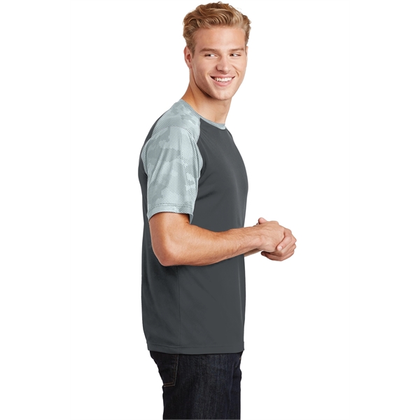 Sport-Tek CamoHex Colorblock Tee. - Sport-Tek CamoHex Colorblock Tee. - Image 25 of 30