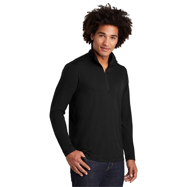 Sport-Tek PosiCharge Tri-Blend Wicking 1/4-Zip Pullover. - Sport-Tek PosiCharge Tri-Blend Wicking 1/4-Zip Pullover. - Image 3 of 30
