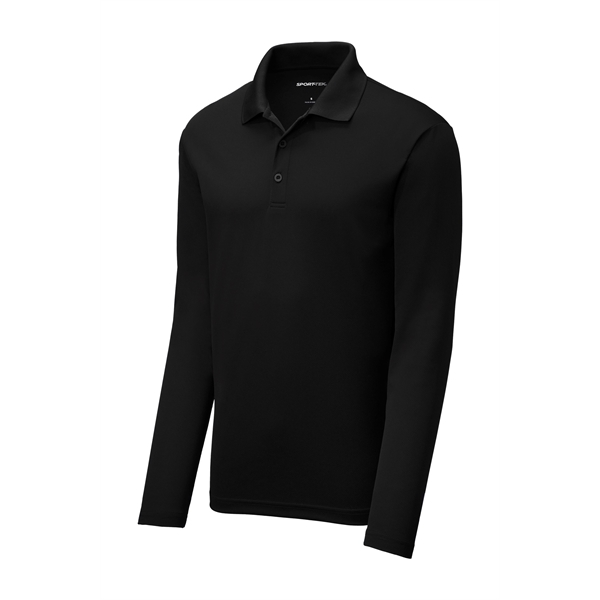 Sport-Tek PosiCharge RacerMesh Long Sleeve Polo. - Sport-Tek PosiCharge RacerMesh Long Sleeve Polo. - Image 3 of 39