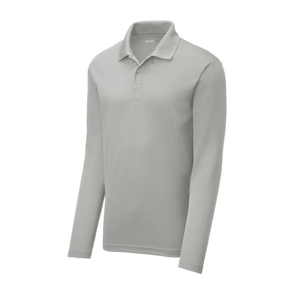 Sport-Tek PosiCharge RacerMesh Long Sleeve Polo. - Sport-Tek PosiCharge RacerMesh Long Sleeve Polo. - Image 16 of 39