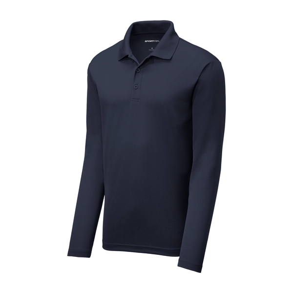 Sport-Tek PosiCharge RacerMesh Long Sleeve Polo. - Sport-Tek PosiCharge RacerMesh Long Sleeve Polo. - Image 21 of 39