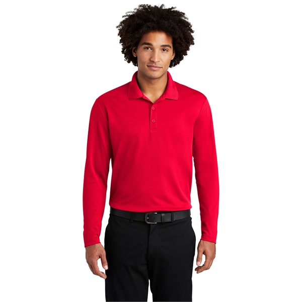 Sport-Tek PosiCharge RacerMesh Long Sleeve Polo. - Sport-Tek PosiCharge RacerMesh Long Sleeve Polo. - Image 23 of 39