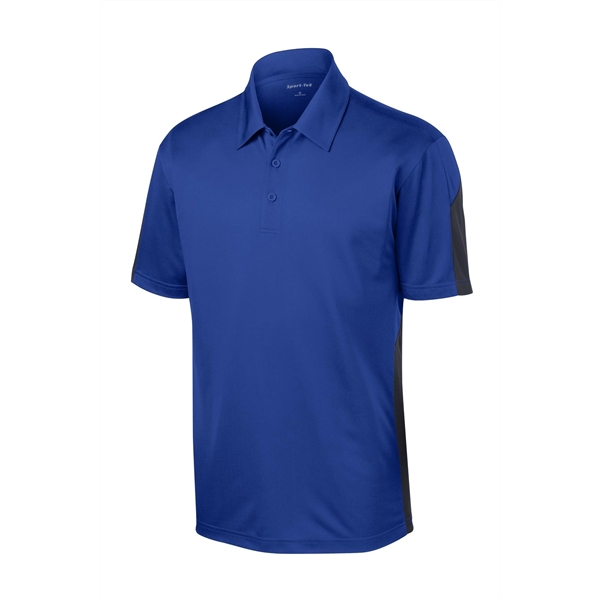 Sport-Tek PosiCharge Active Textured Colorblock Polo.