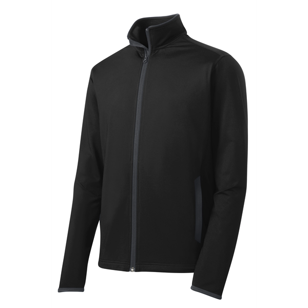 Sport-Tek Sport-Wick Stretch Contrast Full-Zip Jacket. - Sport-Tek Sport-Wick Stretch Contrast Full-Zip Jacket. - Image 0 of 30