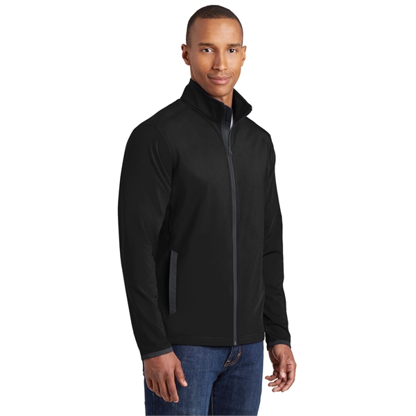 Sport-Tek Sport-Wick Stretch Contrast Full-Zip Jacket. - Sport-Tek Sport-Wick Stretch Contrast Full-Zip Jacket. - Image 5 of 30