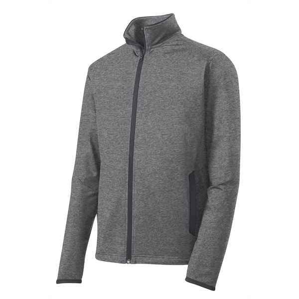 Sport-Tek Sport-Wick Stretch Contrast Full-Zip Jacket. - Sport-Tek Sport-Wick Stretch Contrast Full-Zip Jacket. - Image 18 of 30