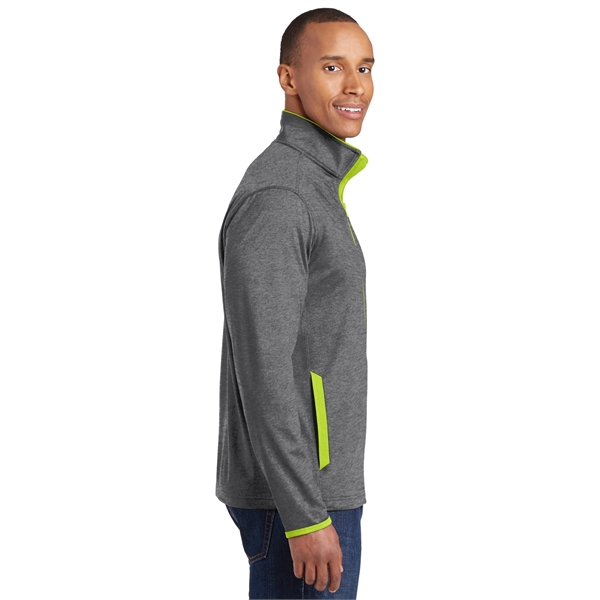 Sport-Tek Sport-Wick Stretch Contrast Full-Zip Jacket. - Sport-Tek Sport-Wick Stretch Contrast Full-Zip Jacket. - Image 21 of 30