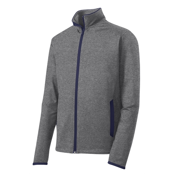 Sport-Tek Sport-Wick Stretch Contrast Full-Zip Jacket. - Sport-Tek Sport-Wick Stretch Contrast Full-Zip Jacket. - Image 25 of 30