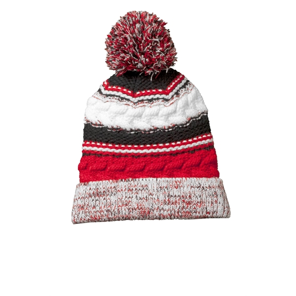 Sport-Tek Pom Pom Team Beanie. - Sport-Tek Pom Pom Team Beanie. - Image 4 of 8