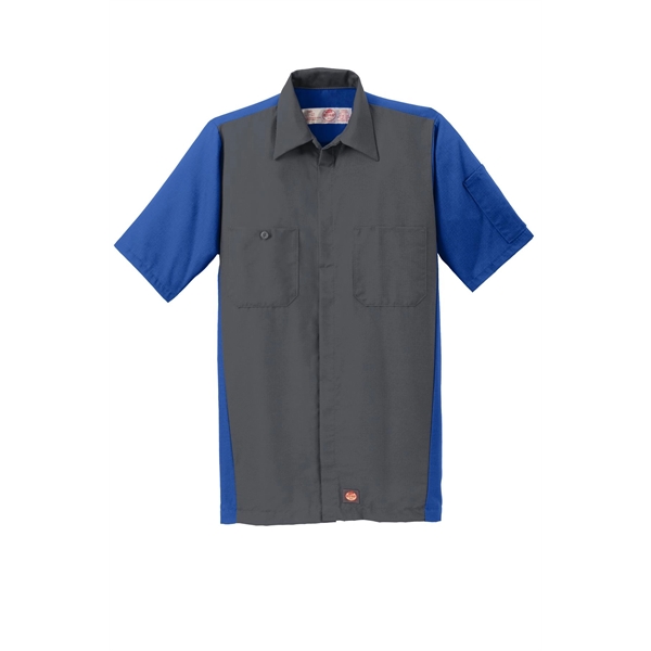 Red Kap Short Sleeve Ripstop Crew Shirt. - Red Kap Short Sleeve Ripstop Crew Shirt. - Image 2 of 20