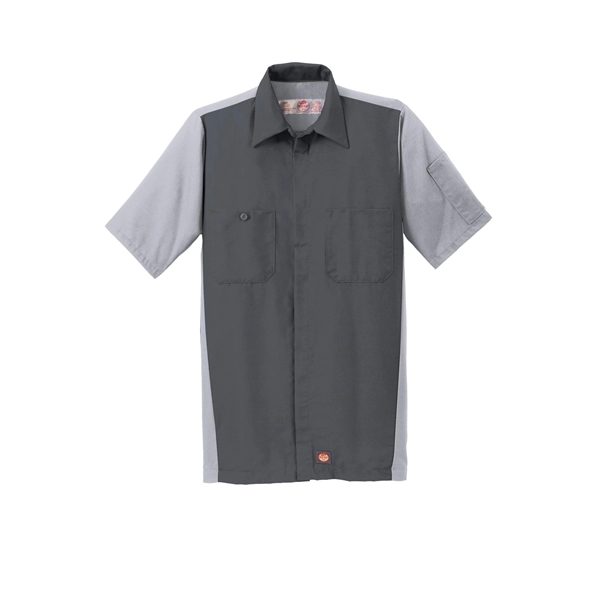 Red Kap Short Sleeve Ripstop Crew Shirt. - Red Kap Short Sleeve Ripstop Crew Shirt. - Image 7 of 20