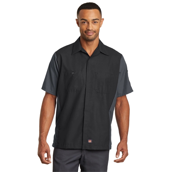 Red Kap Short Sleeve Ripstop Crew Shirt. - Red Kap Short Sleeve Ripstop Crew Shirt. - Image 19 of 20