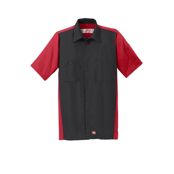 Red Kap Short Sleeve Ripstop Crew Shirt. - Red Kap Short Sleeve Ripstop Crew Shirt. - Image 15 of 20