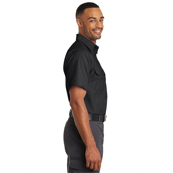 Red Kap Short Sleeve Solid Ripstop Shirt. - Red Kap Short Sleeve Solid Ripstop Shirt. - Image 2 of 28