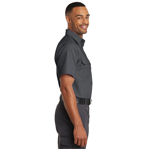 Red Kap Short Sleeve Solid Ripstop Shirt. - Red Kap Short Sleeve Solid Ripstop Shirt. - Image 7 of 28