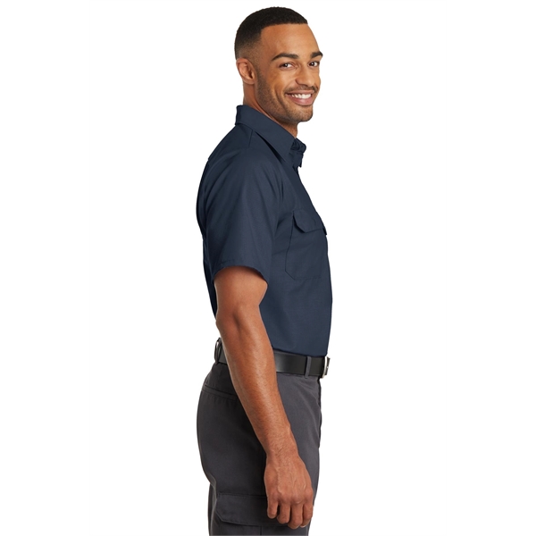 Red Kap Short Sleeve Solid Ripstop Shirt. - Red Kap Short Sleeve Solid Ripstop Shirt. - Image 22 of 28