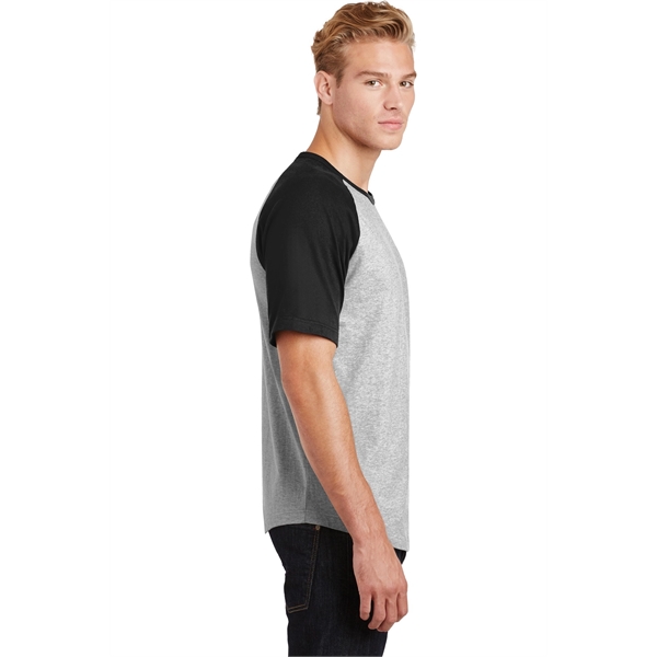 Sport-Tek Short Sleeve Colorblock Raglan Jersey. - Sport-Tek Short Sleeve Colorblock Raglan Jersey. - Image 3 of 25