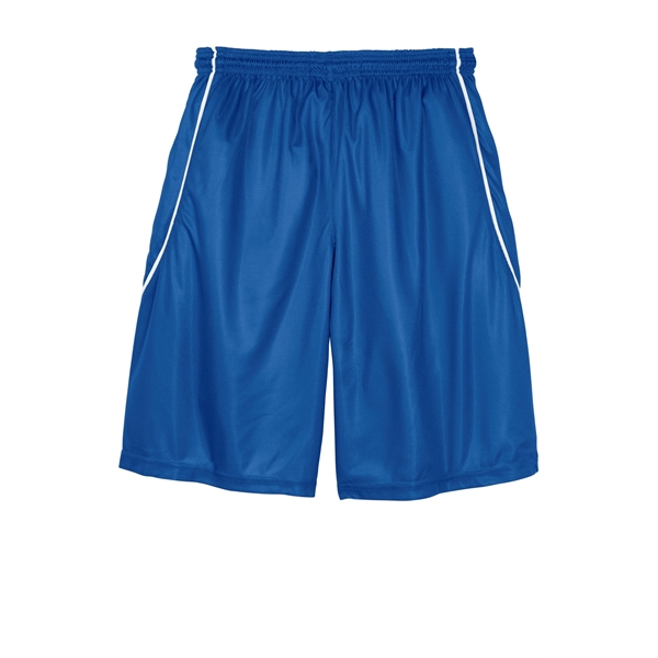 Sport-Tek PosiCharge Mesh Reversible Spliced Short. - Sport-Tek PosiCharge Mesh Reversible Spliced Short. - Image 14 of 31