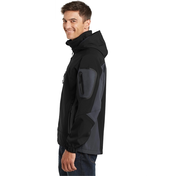 Port Authority Tall Waterproof Soft Shell Jacket. - Port Authority Tall Waterproof Soft Shell Jacket. - Image 3 of 4