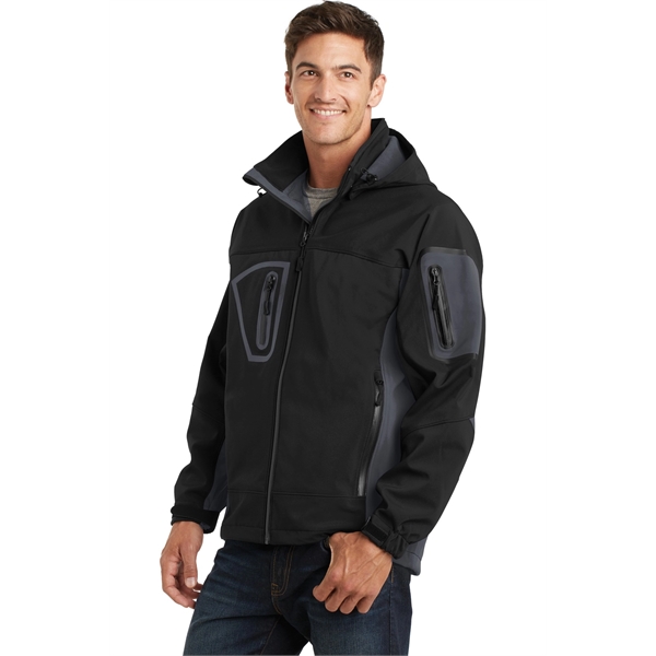 Port Authority Tall Waterproof Soft Shell Jacket. - Port Authority Tall Waterproof Soft Shell Jacket. - Image 4 of 4