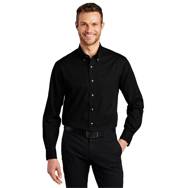 Port Authority Tall Long Sleeve Twill Shirt. - Port Authority Tall Long Sleeve Twill Shirt. - Image 31 of 39