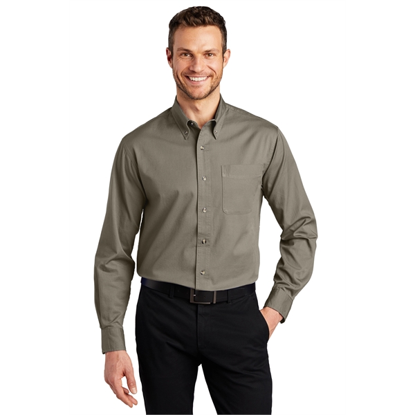 Port Authority Tall Long Sleeve Twill Shirt. - Port Authority Tall Long Sleeve Twill Shirt. - Image 37 of 39