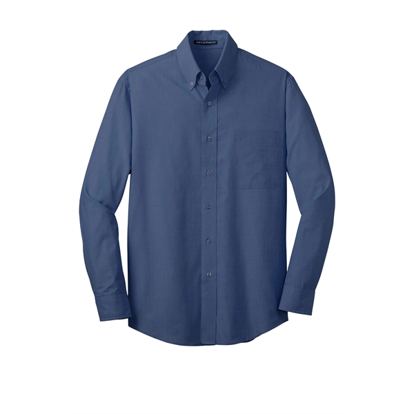 Port Authority Tall Crosshatch Easy Care Shirt. - Port Authority Tall Crosshatch Easy Care Shirt. - Image 37 of 39