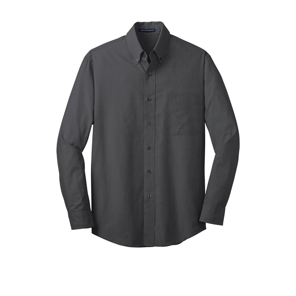 Port Authority Tall Crosshatch Easy Care Shirt. - Port Authority Tall Crosshatch Easy Care Shirt. - Image 39 of 39