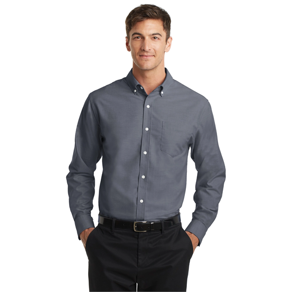 Port Authority Tall SuperPro Oxford Shirt. - Port Authority Tall SuperPro Oxford Shirt. - Image 0 of 15