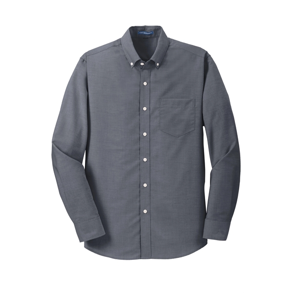 Port Authority Tall SuperPro Oxford Shirt. - Port Authority Tall SuperPro Oxford Shirt. - Image 3 of 15