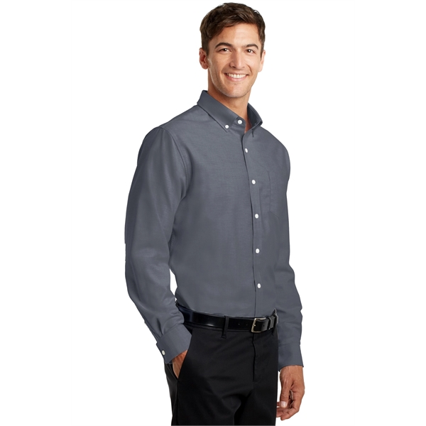 Port Authority Tall SuperPro Oxford Shirt. - Port Authority Tall SuperPro Oxford Shirt. - Image 4 of 15