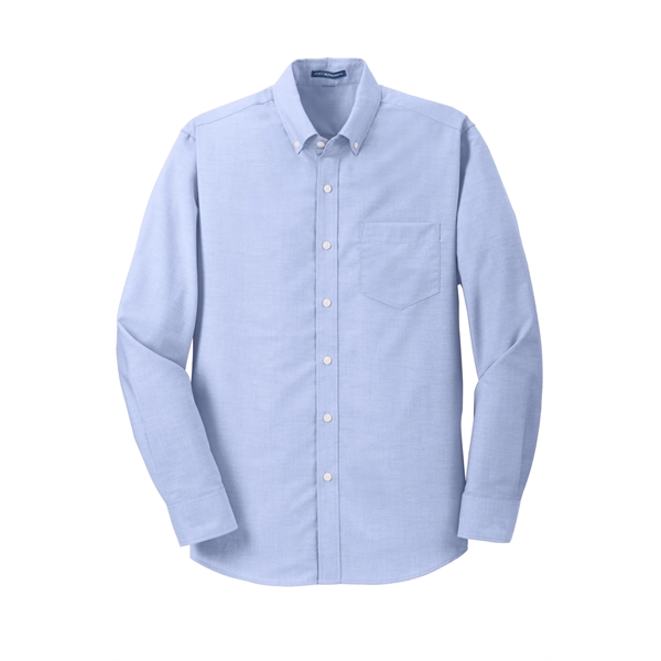 Port Authority Tall SuperPro Oxford Shirt. - Port Authority Tall SuperPro Oxford Shirt. - Image 9 of 15