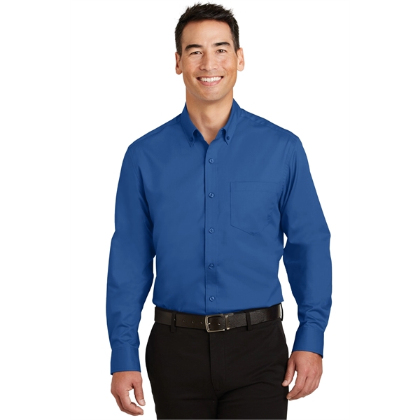 Port Authority Tall SuperPro Twill Shirt. - Port Authority Tall SuperPro Twill Shirt. - Image 1 of 20