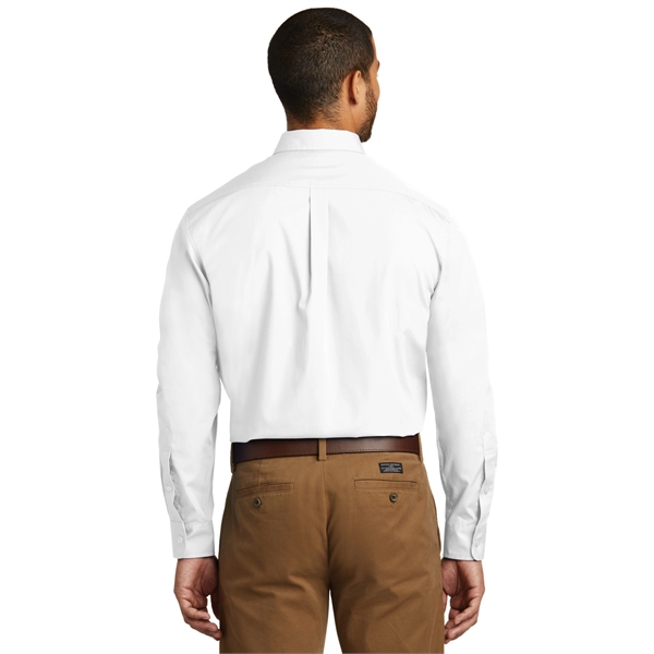 Port Authority Tall Long Sleeve Carefree Poplin Shirt. - Port Authority Tall Long Sleeve Carefree Poplin Shirt. - Image 1 of 15