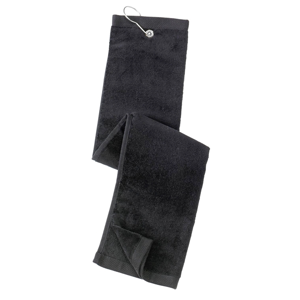 Port Authority Grommeted Tri-Fold Golf Towel. - Port Authority Grommeted Tri-Fold Golf Towel. - Image 4 of 5