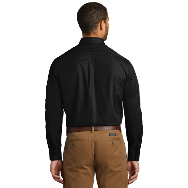 Port Authority Long Sleeve Carefree Poplin Shirt. - Port Authority Long Sleeve Carefree Poplin Shirt. - Image 56 of 65