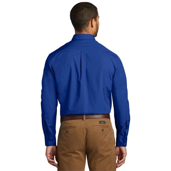 Port Authority Long Sleeve Carefree Poplin Shirt. - Port Authority Long Sleeve Carefree Poplin Shirt. - Image 6 of 65