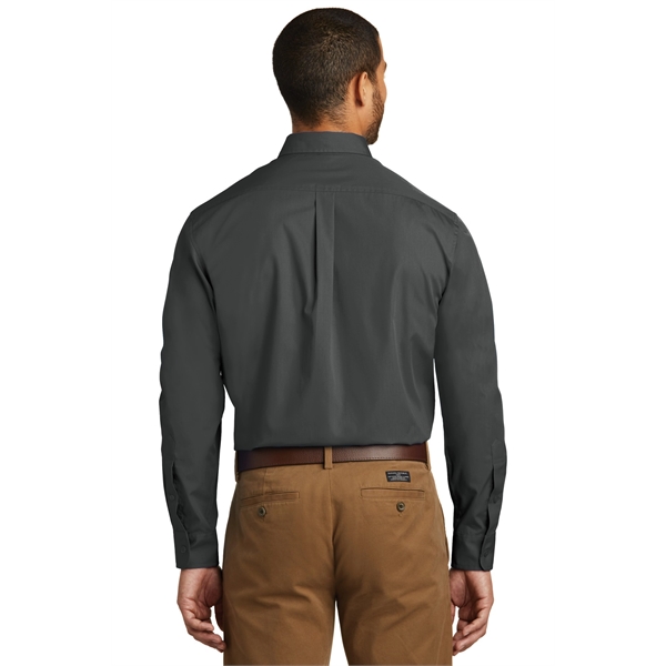 Port Authority Long Sleeve Carefree Poplin Shirt. - Port Authority Long Sleeve Carefree Poplin Shirt. - Image 11 of 65